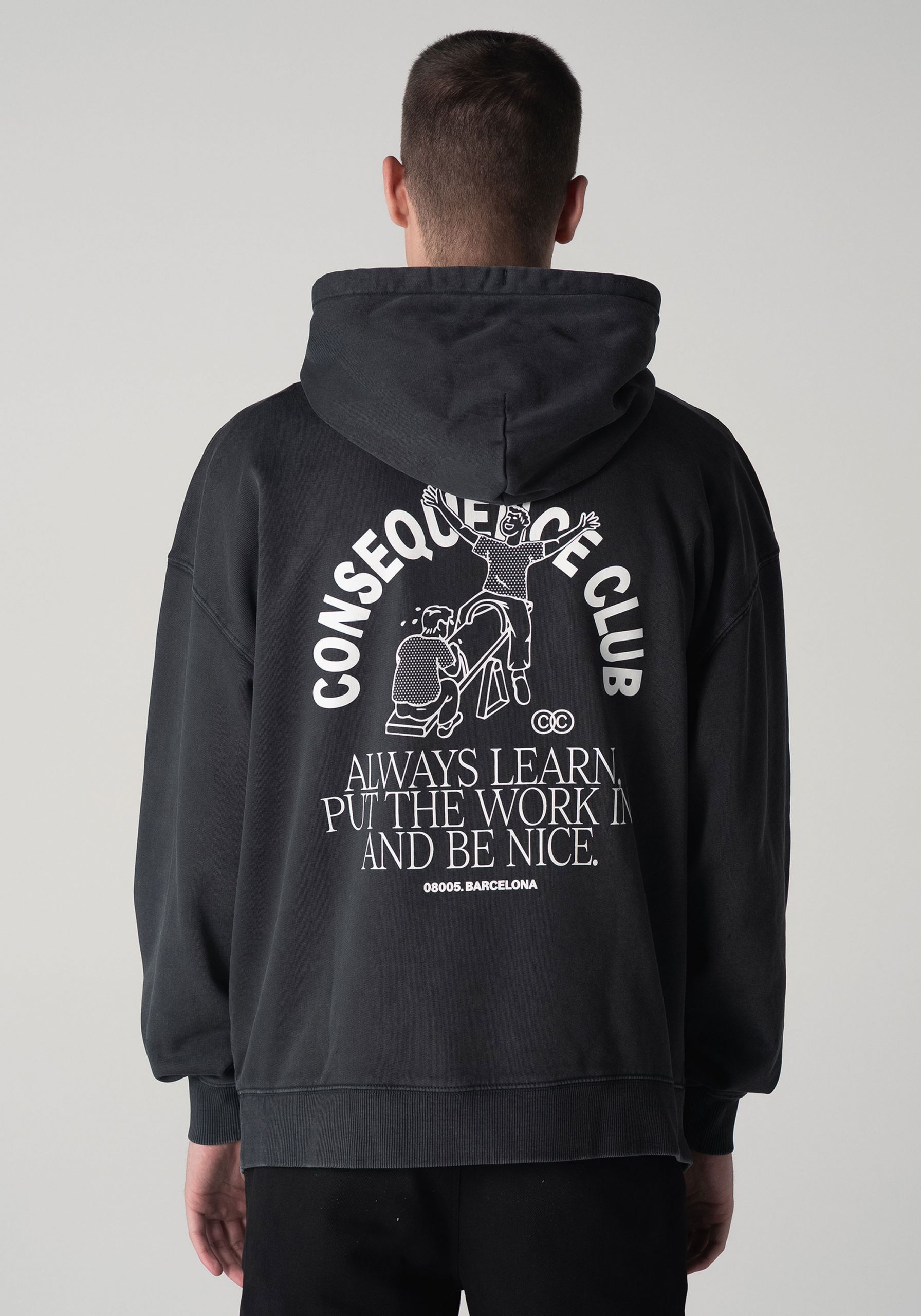 Seesaw Oversized Hoodie Dark Smoke