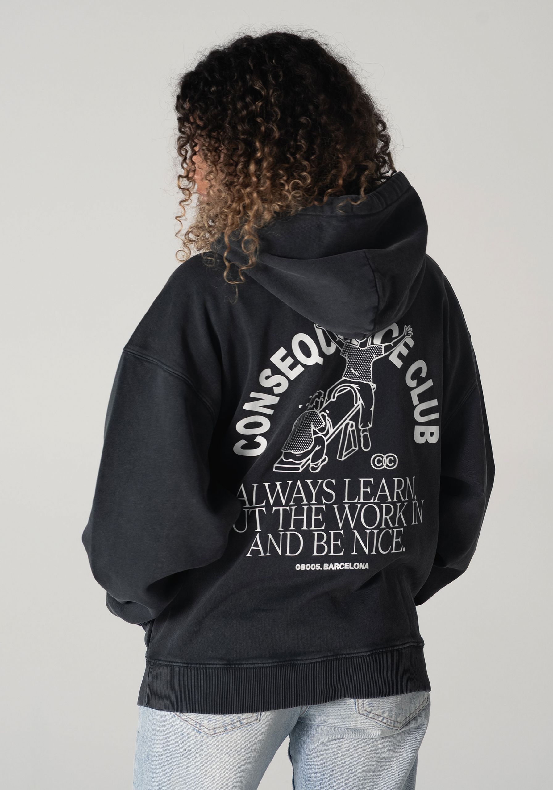 Seesaw Oversized Hoodie Dark Smoke
