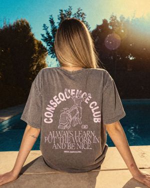 Seesaw T-shirt Stone Gray Oversized