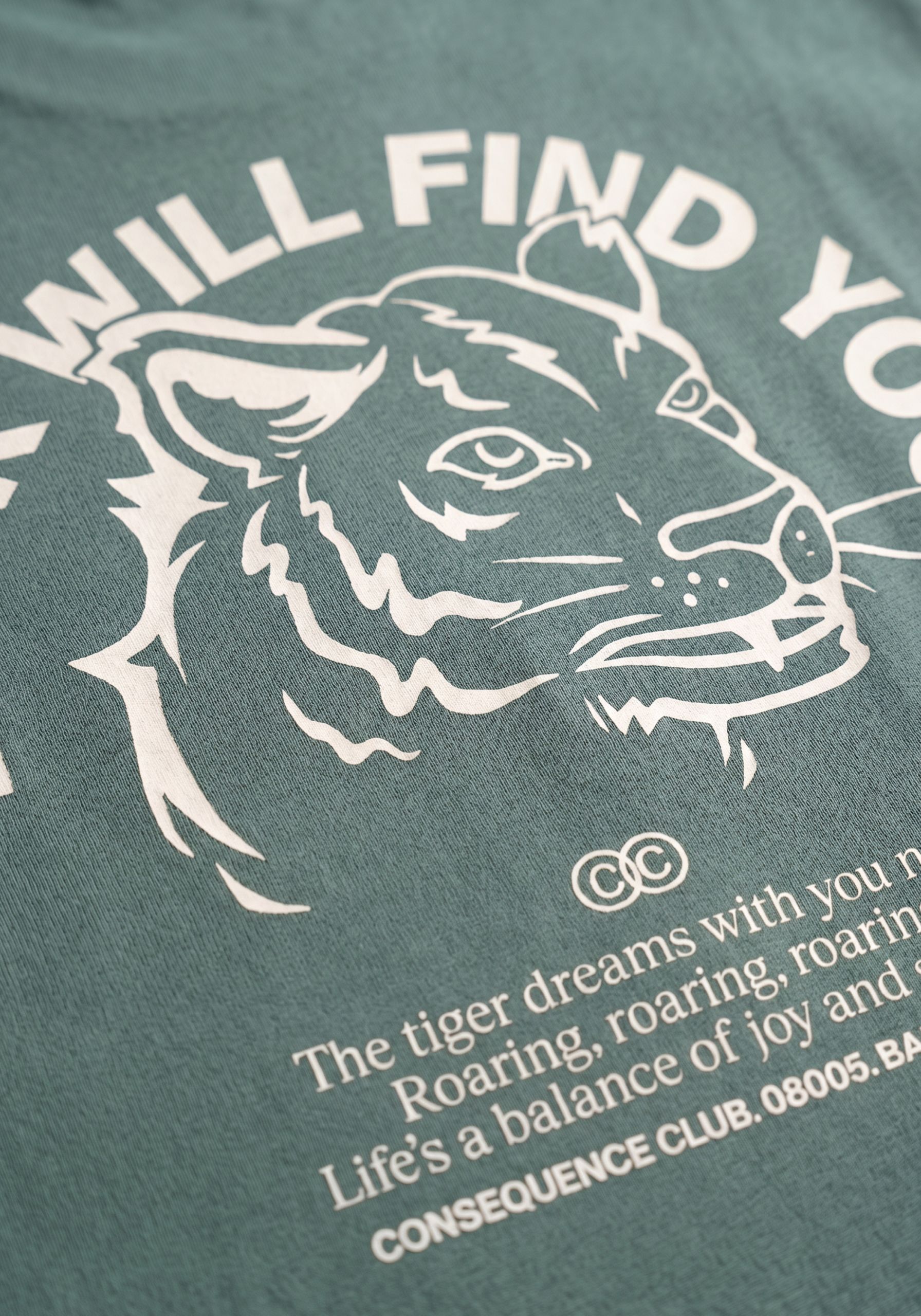 Luck Will Find You T-Shirt Tide Green