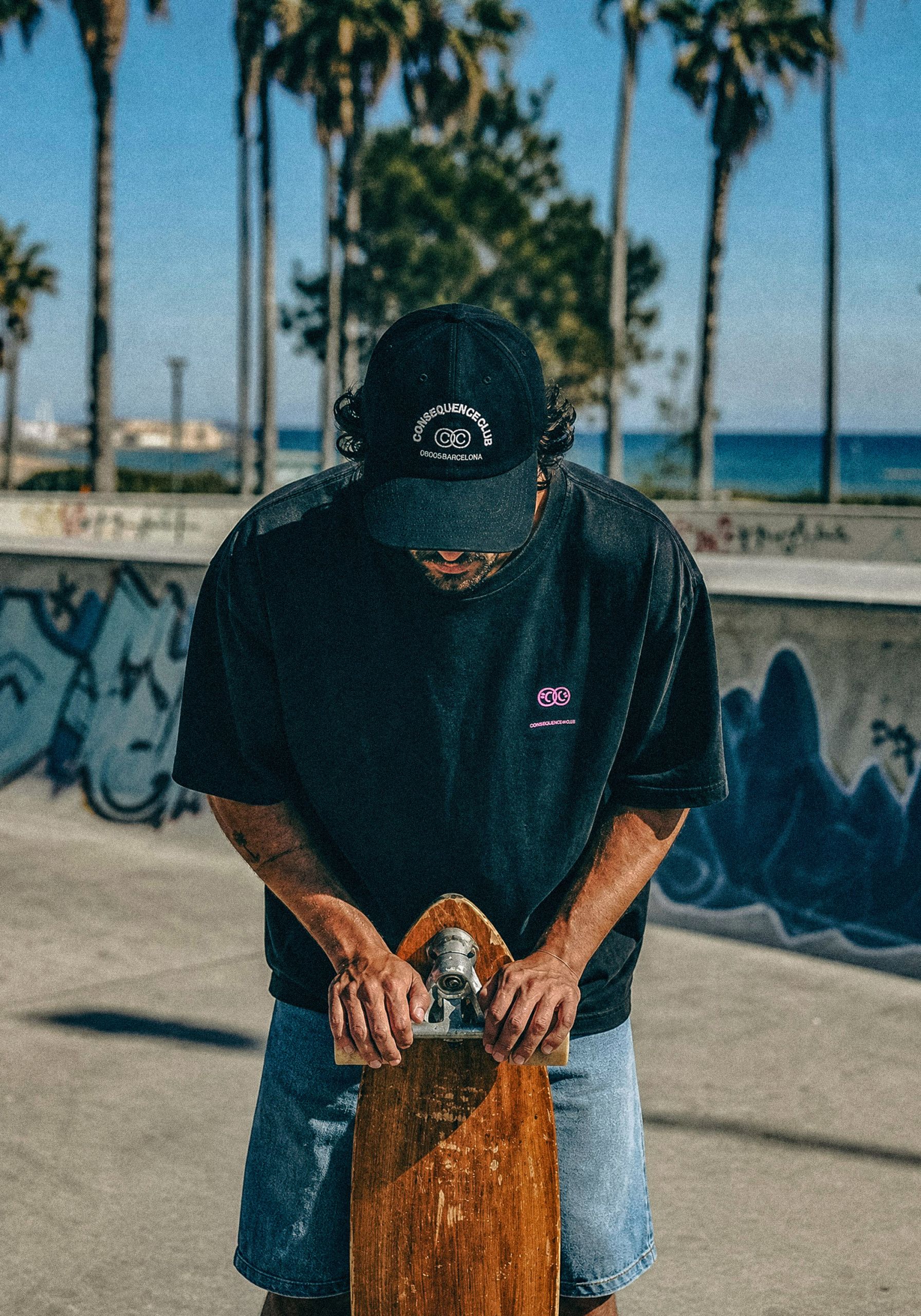 Happy & Sad T-shirt Stone Washed Oversized